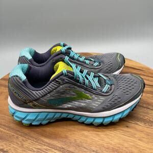 Brooks Ghost 9 Shoes Womens 7.5 B Gray Running Comfort Walking Athletic Sneakers